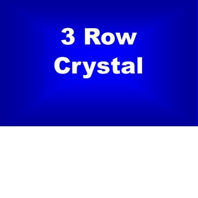 3 Row Crystal
