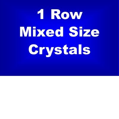 1 Row Mixed Size Crystal
