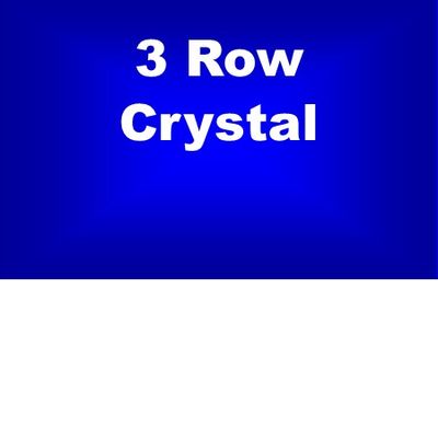 3 Row Crystal