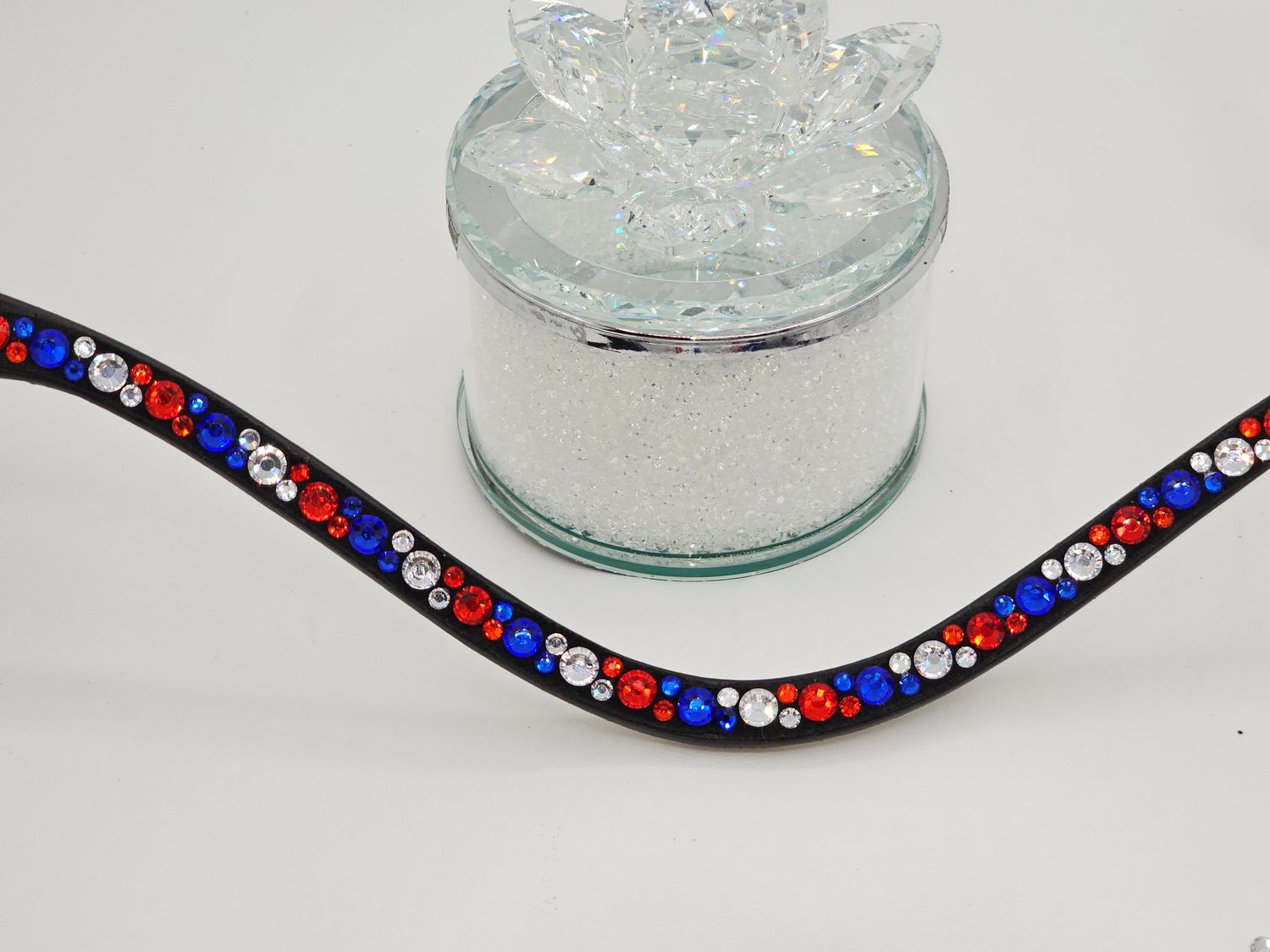 NO SNAG  Snap On  Red, White and  Blue  Browband