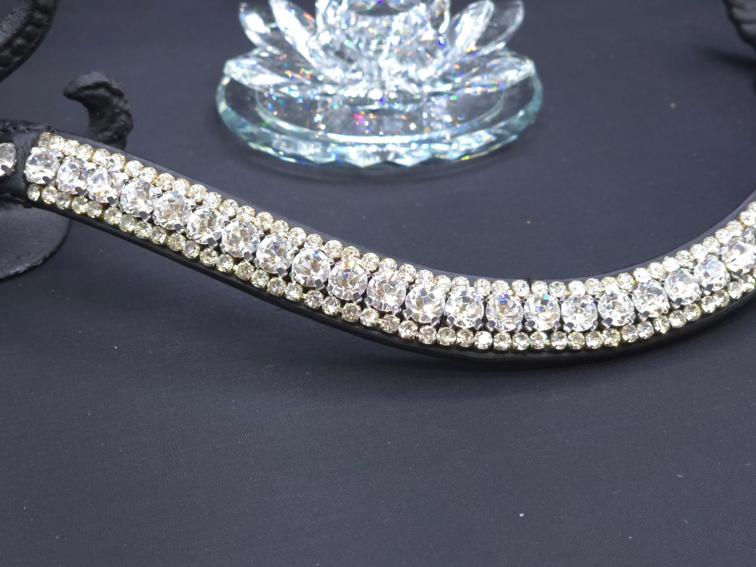 Clear Crystals PRECIOSA Easy On/Off Crystal Rivet  Browband