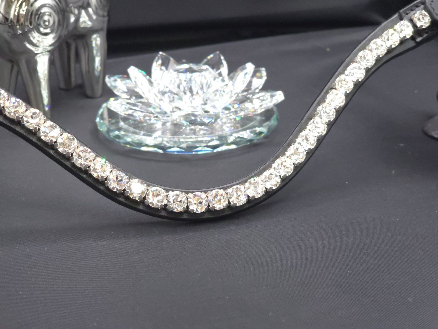 11 mm Clear PRECIOSA Crystal  Easy On/Off Crystal Rivet  Browband