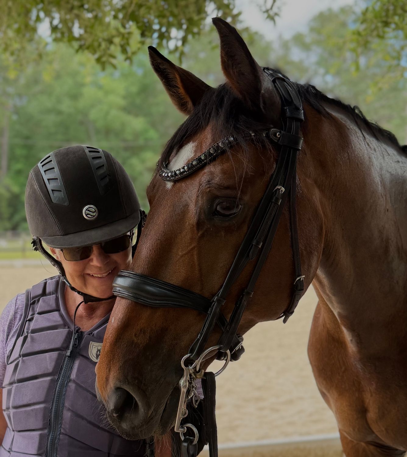 EctoTransition (Single/Double) BLACK Italian and Calfskin All Leather BRIDLE with Jet Black and Hematite Crystal Browband and Accent Patent Piping Noseband