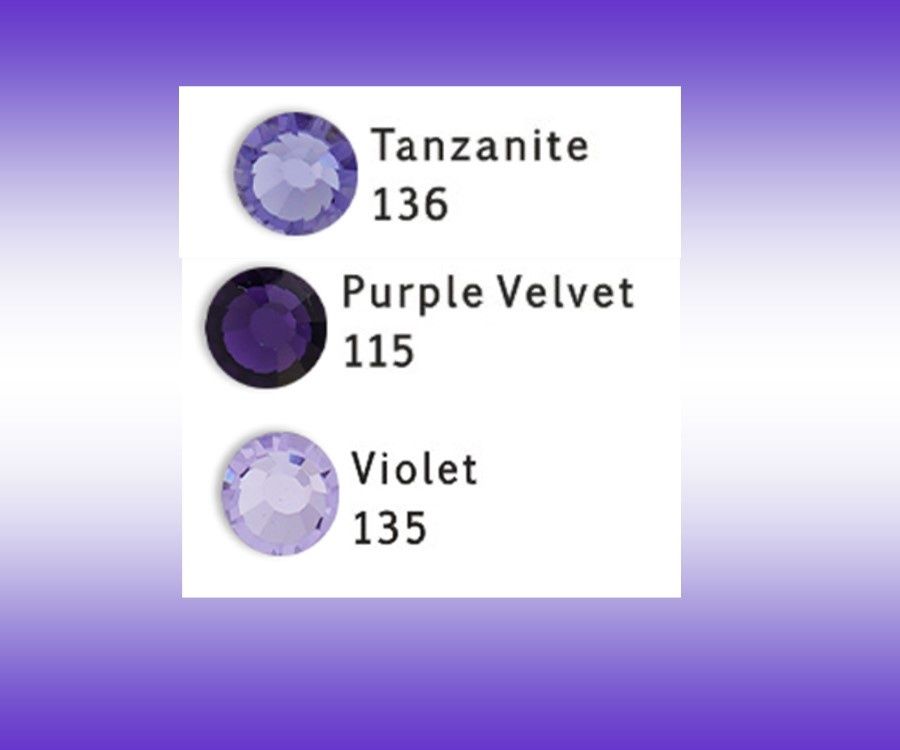 EctoExquisite CRYSTAL HALTER - Purple Velvet, Violet &amp; Tanzanite Crystal