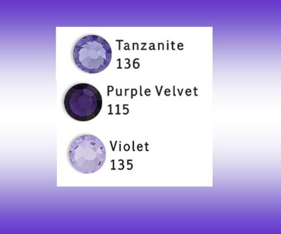 EctoExquisite CRYSTAL HALTER - Purple Velvet, Violet &amp; Tanzanite Crystal