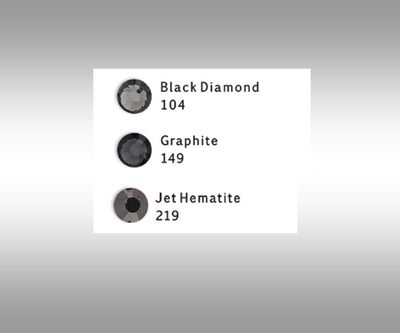 EctoExquisite CRYSTAL HALTER - Black Diamond, Graphite &amp; Jet  Hematite Crystals