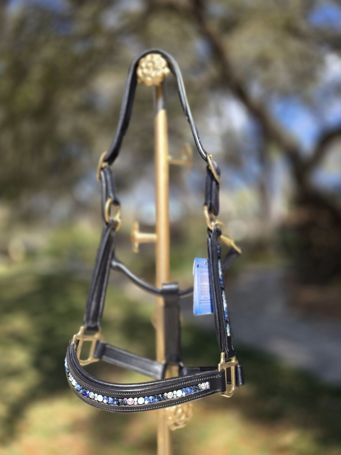 EctoExquisite HALTER - Sapphire, Med. Sapphire & Lt. Sapphire Crystal Mix EctoExquisite HALTER - Sapphire, Med. Sapphire & Lt. Sapphire Crystal Mix