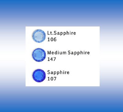EctoExquisite CRYSTAL HALTER -  Sapphire, Med. Sapphire &amp; Lt. Sapphire Crystal Mix