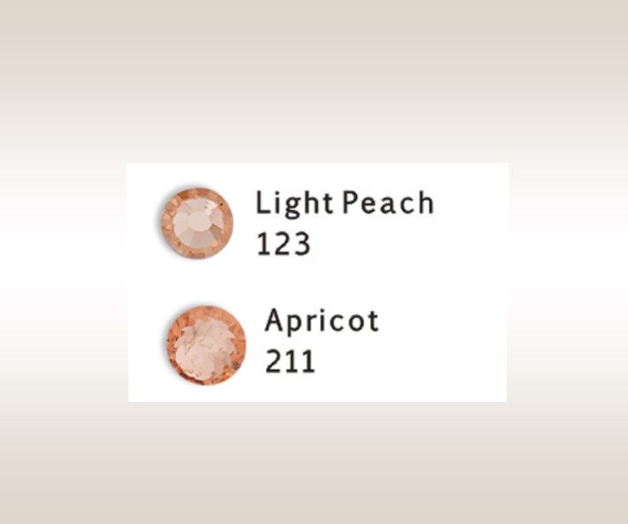 EctoExquisite CRYSTAL HALTER -  Apricot &amp; Lt. Peach Crystal Mix