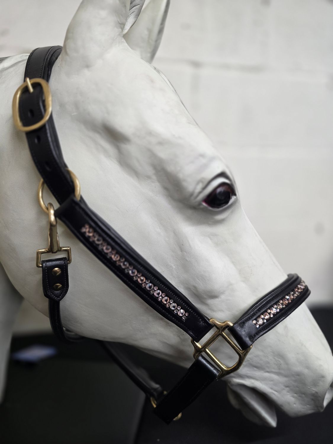EctoExquisite CRYSTAL HALTER -  Apricot &amp; Lt. Peach Crystal Mix
