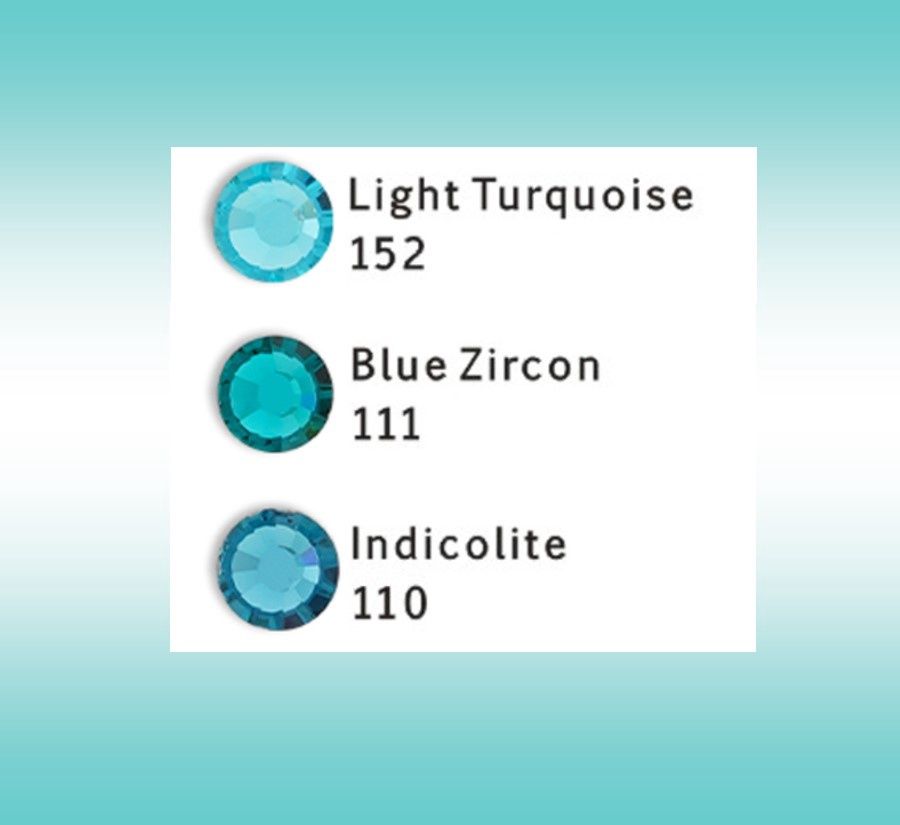 EctoExquisite HALTER - Lt. Turquoise, Indicolite, Bleu Zircon Crystal Mix EctoExquisite HALTER - Lt. Turquoise, Indicolite, Bleu Zircon Crystal Mix