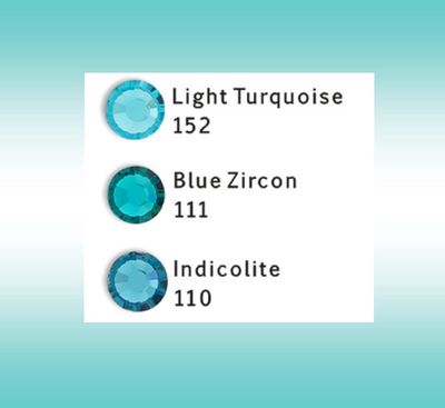 EctoExquisite HALTER - Lt. Turquoise, Indicolite, Bleu Zircon Crystal Mix EctoExquisite HALTER - Lt. Turquoise, Indicolite, Bleu Zircon Crystal Mix