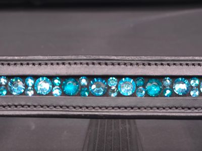 EctoExquisite CRYSTAL HALTER -  Lt. Turquoise, Indicolite, Bleu Zircon Crystal Mix