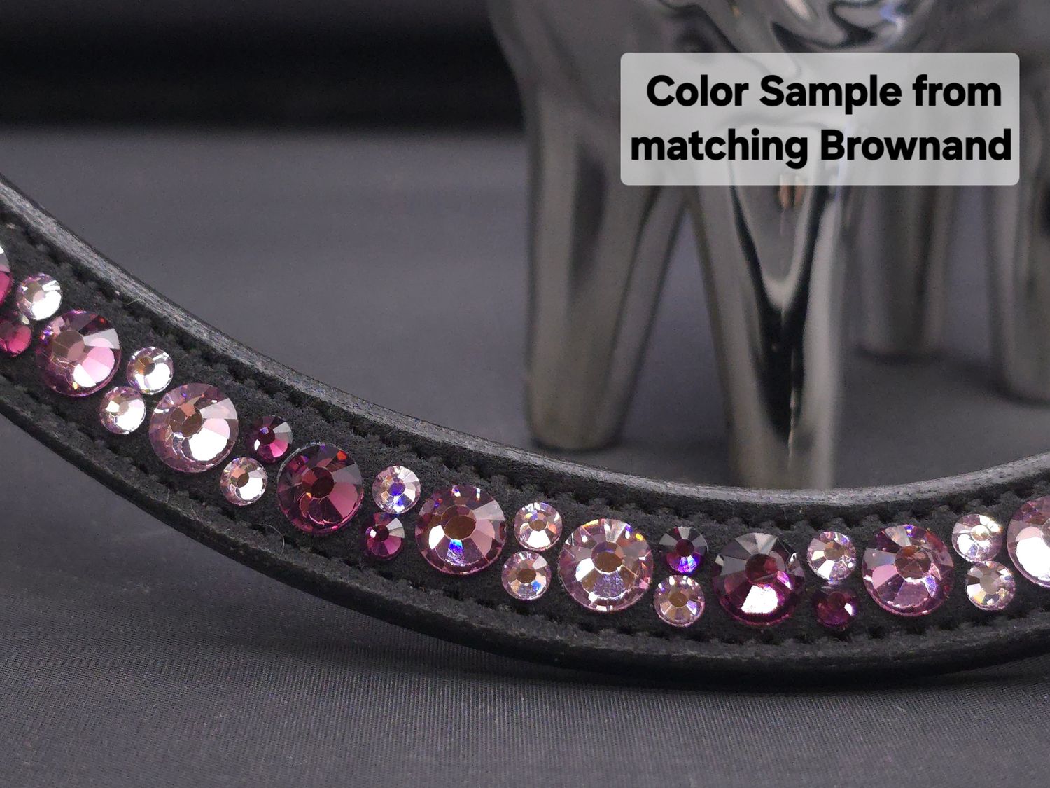 EctoExquisite CRYSTAL HALTER -Amethyst, Lt. Amethyst &amp; Iris Crystal Mix