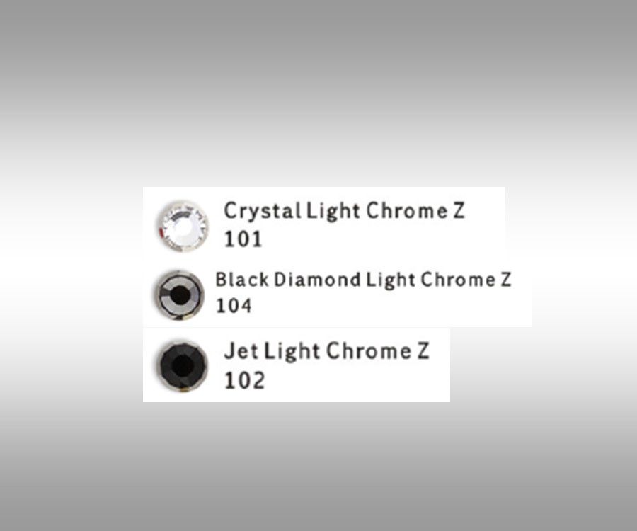 Med. U Shape  (7mm, 4mm ARIANA “NO SNAG Secure-Stitch" Hot Fix Glass Crystal)  *  Easy On/Off Crystal Rivet Button Closure   * BLACK or BROWN Leather Browband  *ChromeZ-Blk Diam, Jet Black, Clear Crys