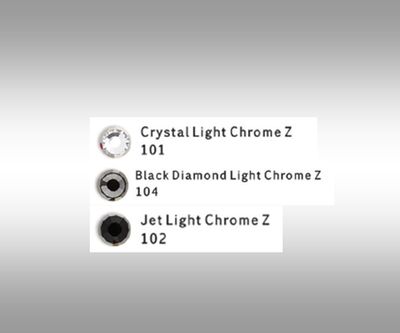 Med. U Shape  (7mm, 4mm ARIANA “NO SNAG Secure-Stitch" Hot Fix Glass Crystal)  *  Easy On/Off Crystal Rivet Button Closure   * BLACK or BROWN Leather Browband  *ChromeZ-Blk Diam, Jet Black, Clear Crys