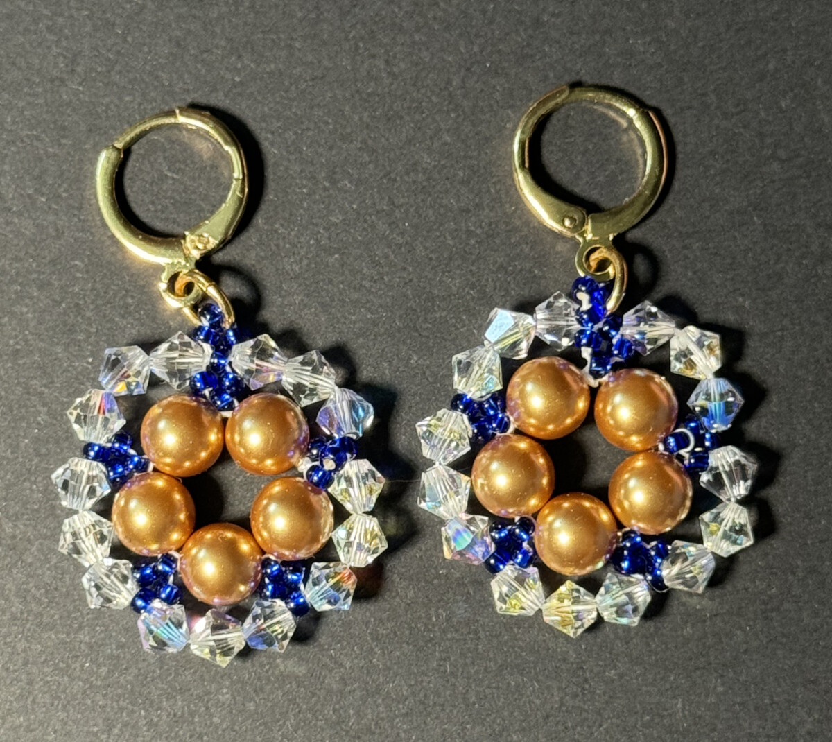 Floral Lever Back Earrings