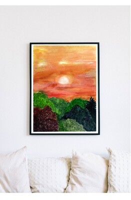 Sunrise Watercolor Art Print