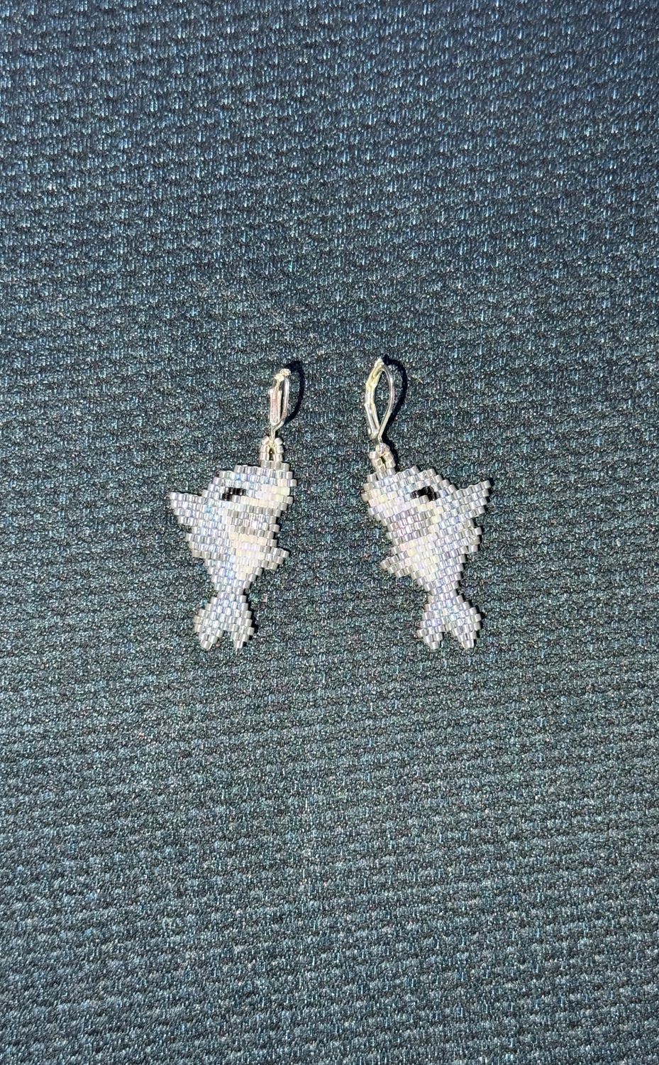 Smiling Shark Leverback Earrings