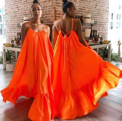 Orange Swing Dress