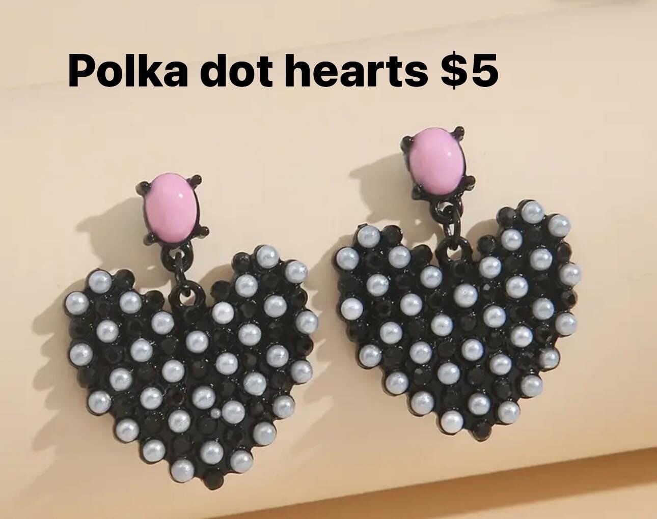 polka dot hearts