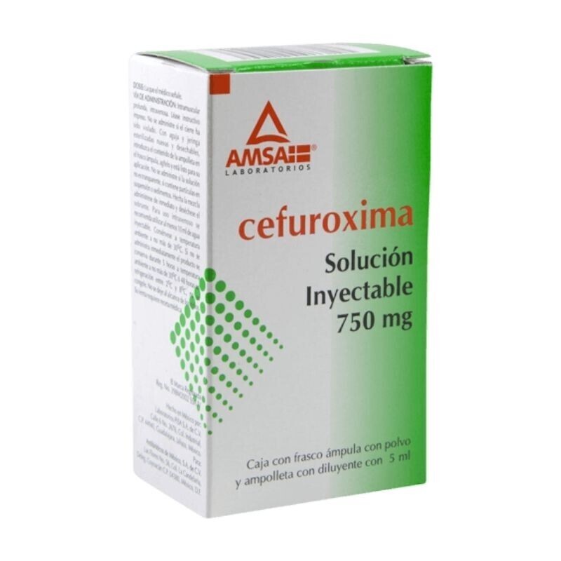 CEFUROXIMA 750 MG/5 ML AMP IM. IV. AMSA