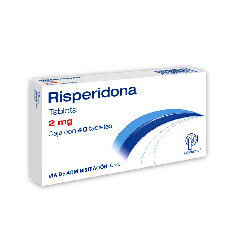 RISPERIDONA 2 MG 40 TAB PSICOFARMA