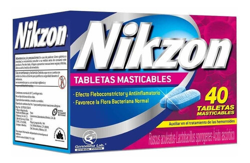 NIKZON 40/20/8.3 MG 40 TAB MAST