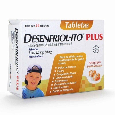 DESENFRIOL-ITO PLUS 1/2.5/80 MG 24 TAB