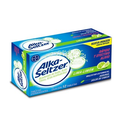 ALKA-SELTZER LIMA-LIMON 12 TAB EFERV