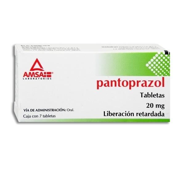 PANTOPRAZOL 20 MG 7 TAB AMSA