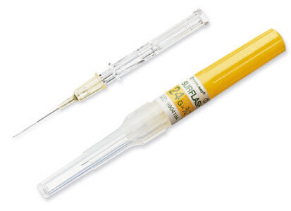 SURFLASH CATETER IV RADIOPACO 24Gx3/4\&quot;(19MM) AMARILLO PZA