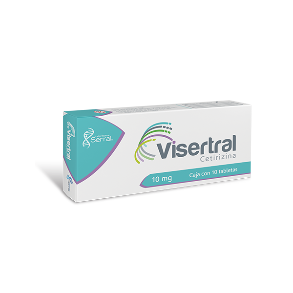 VISERTRAL 10 MG 10 TAB