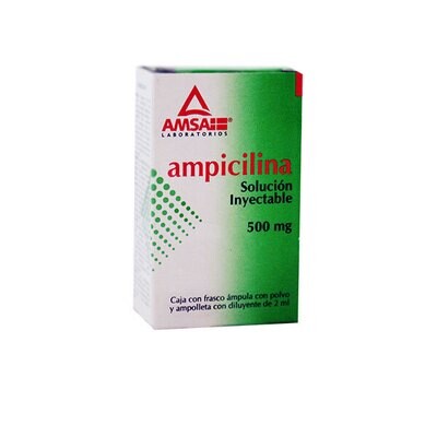 AMPICILINA 500 MG AMP IM, IV AMSA