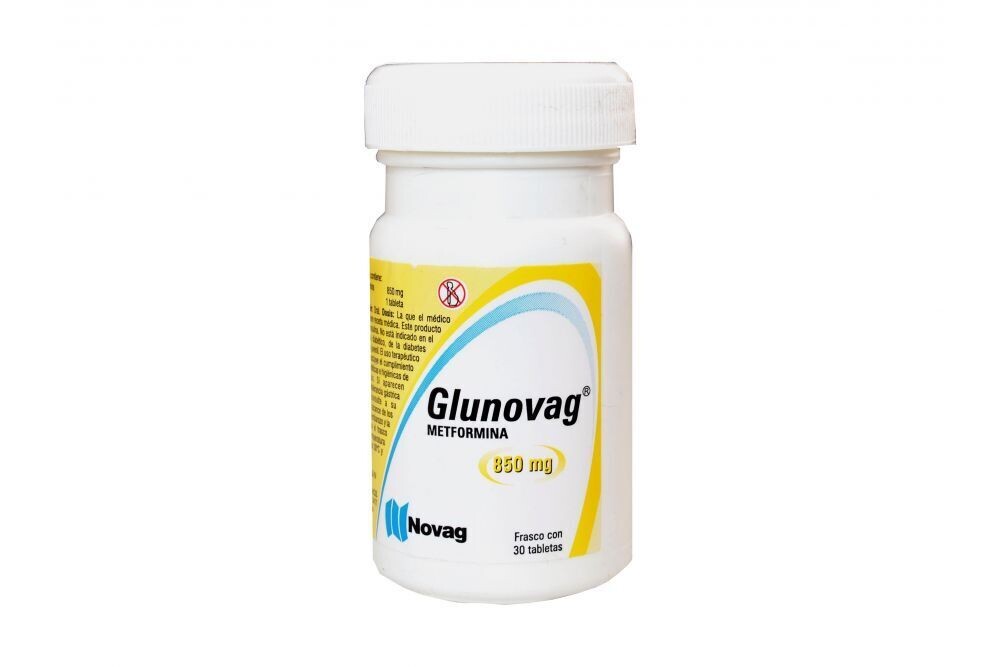 GLUNOVAG 850 MG 30 TAB