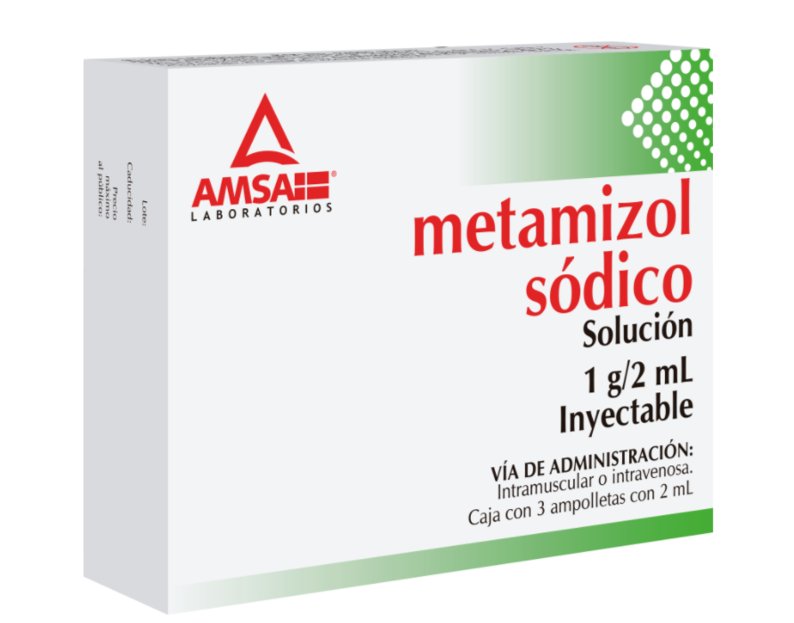 METAMIZOL SODICO SOL 1G/2ML IM, IV 3 AMP AMSA