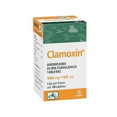 CLAMOXIN 500/125 MG 10 TAB