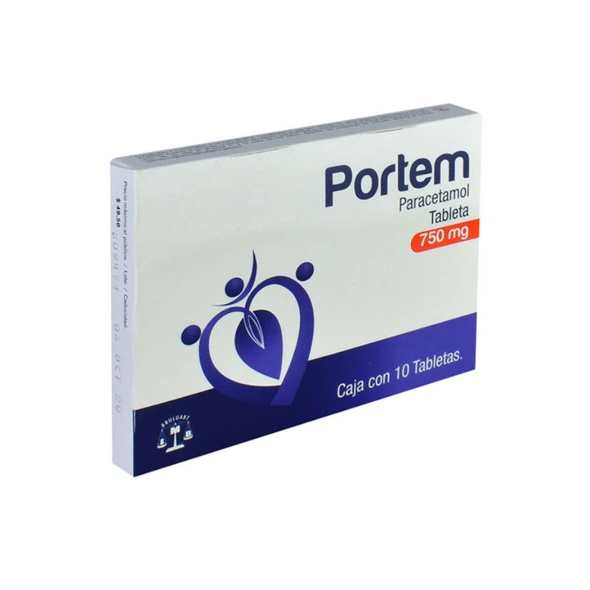 PORTEM 750 MG 10 TAB