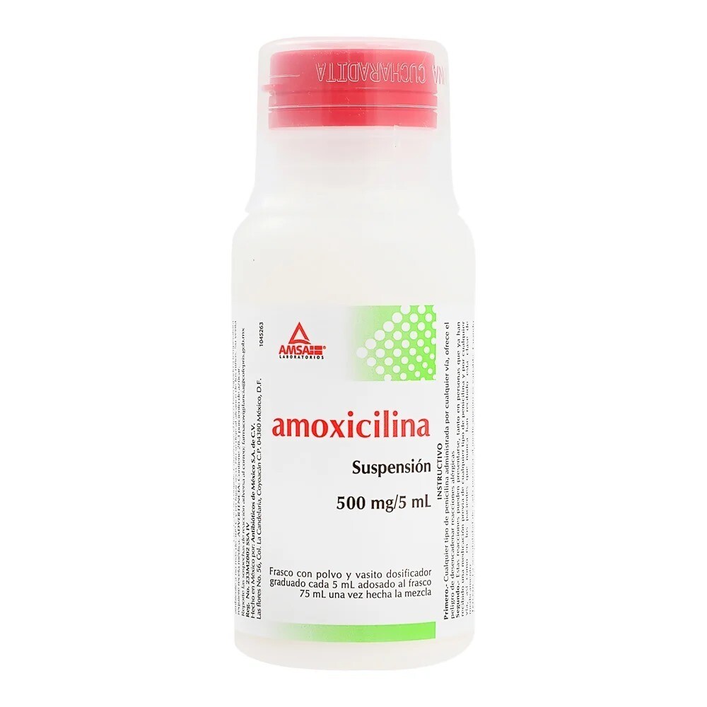 AMOXICILINA 500MG/5/75 ML SUSP AMSA