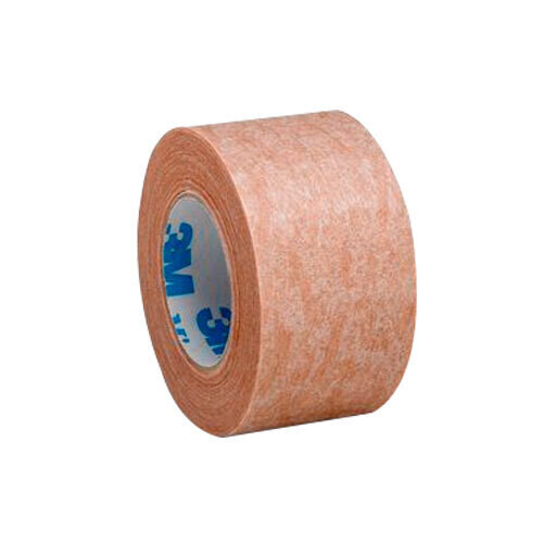 CINTA MICROPORE 1&quot; 2.5CMX9.1M PZA PIEL/CAFE 3M