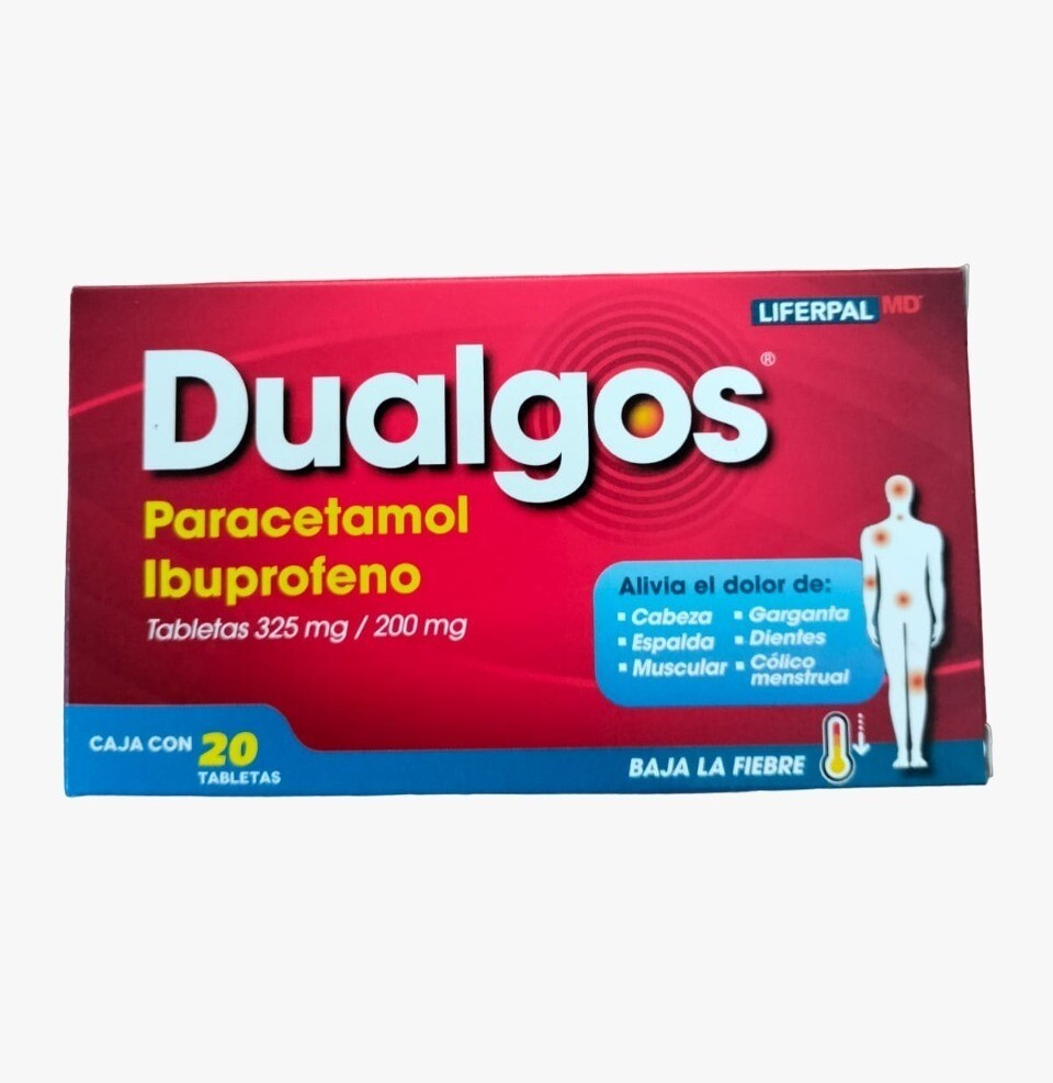 DUALGOS 325/200 MG 20 TAB