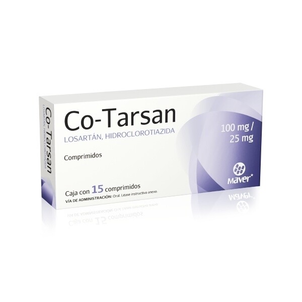 CO-TARSAN 100/25 MG 15 COMP