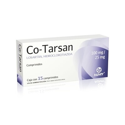 CO-TARSAN 100/25 MG 15 COMP