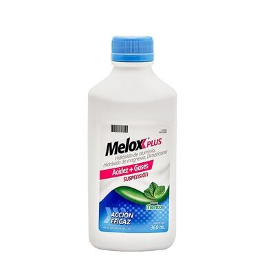 MELOX PLUS SUSP 360 ML MENTA