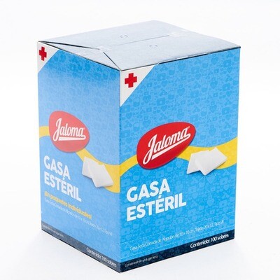 GASA ESTERIL 10X10CM 100 PZAS JALOMA