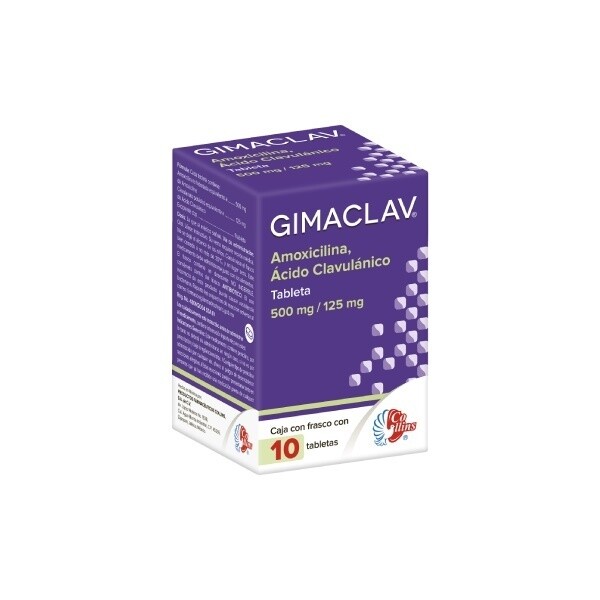 GIMACLAV 500/125 MG 10 TAB