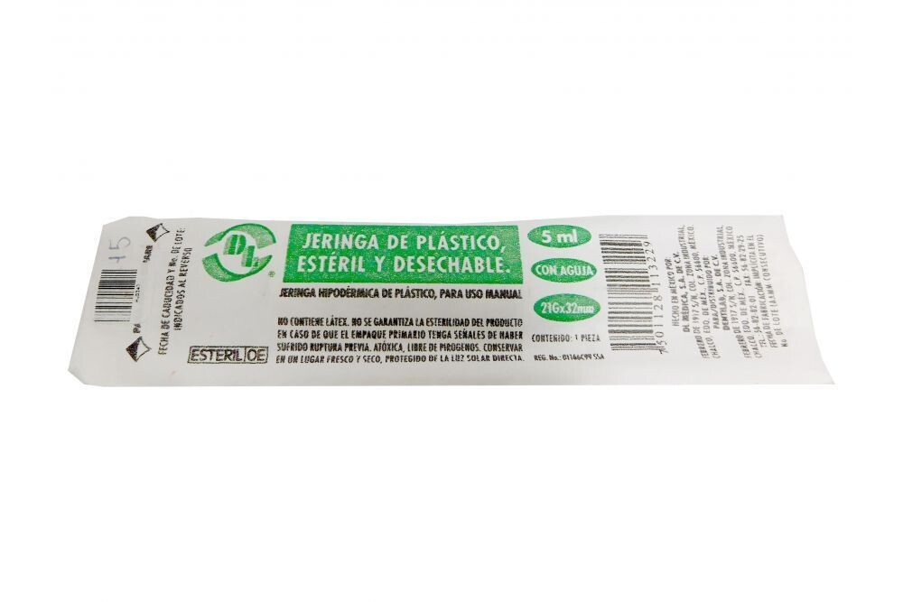 JERINGA 5 ML VERDE 21X32MM PZA DL