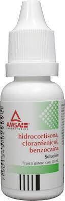 HIDROCORTISONA, CLORANFENICOL, BENZOCAINA 10/25/20 MG GOT OTICO 10 ML AMSA
