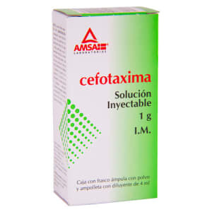 CEFOTAXIMA 1 G/4 ML IV AMSA