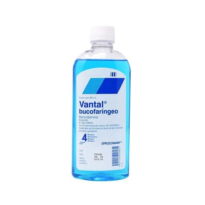 VANTAL BUCOFARINGEO 0.15 G/100 ML FCO 360 ML